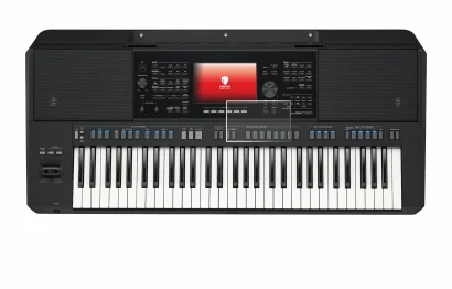 Imagen del dispositivo Yamaha PSR-SX720 con una amplia variedad de protectores de pantalla.