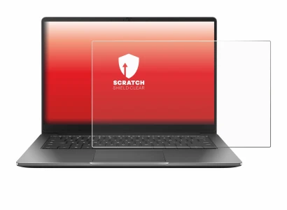 Imagen del dispositivo ASUS Chromebook Plus CX14 con una amplia variedad de protectores de pantalla.