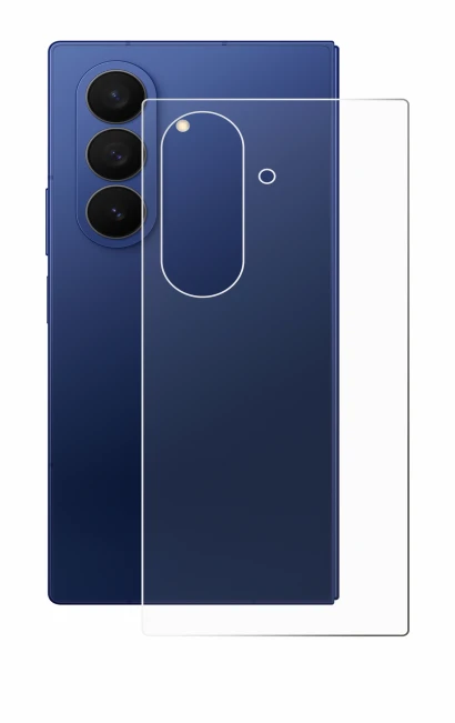 Imagen del dispositivo Samsung Galaxy Z Fold 7 (Trasero) con una amplia variedad de protectores de pantalla.