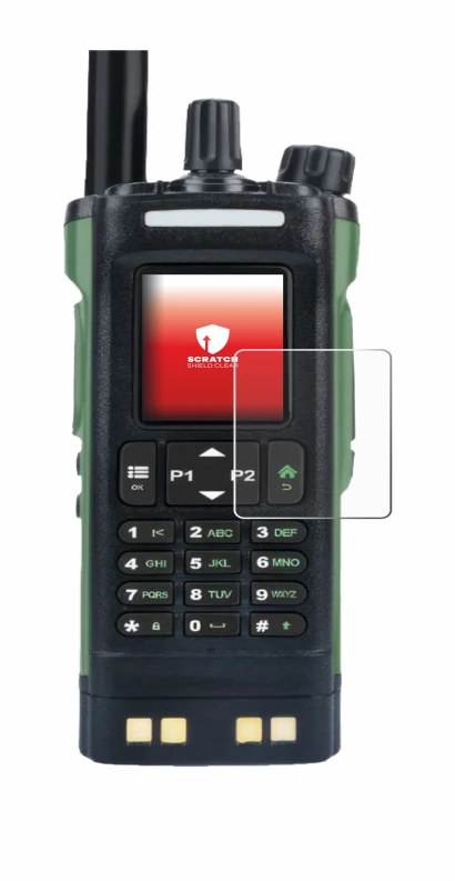 Imagen del dispositivo Baofeng DM-32 con una amplia variedad de protectores de pantalla.