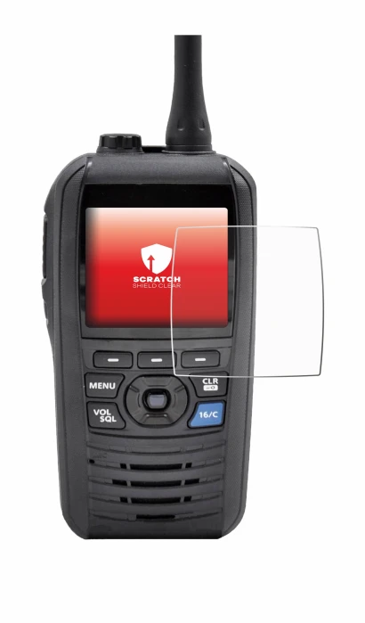 Imagen del dispositivo Icom IC-M94D con una amplia variedad de protectores de pantalla.