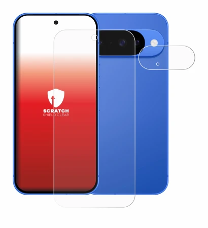 Imagen del dispositivo Google Pixel 10 (Frontal+Cámara) con una amplia variedad de protectores de pantalla.