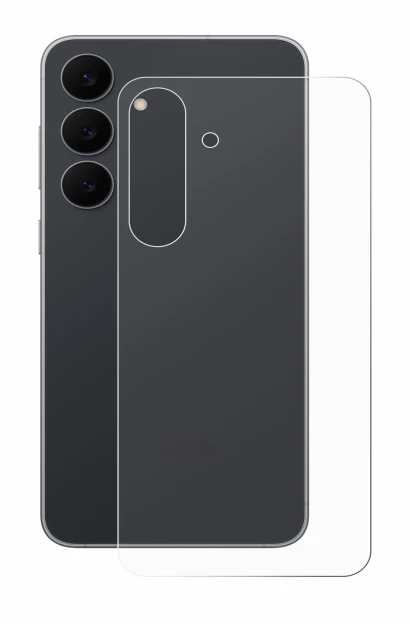 Imagen del dispositivo Samsung Galaxy S25 FE (Trasero) con una amplia variedad de protectores de pantalla.