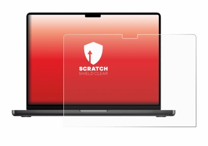 Imagen del dispositivo Apple MacBook Pro 14" M5 2025 con una amplia variedad de protectores de pantalla.