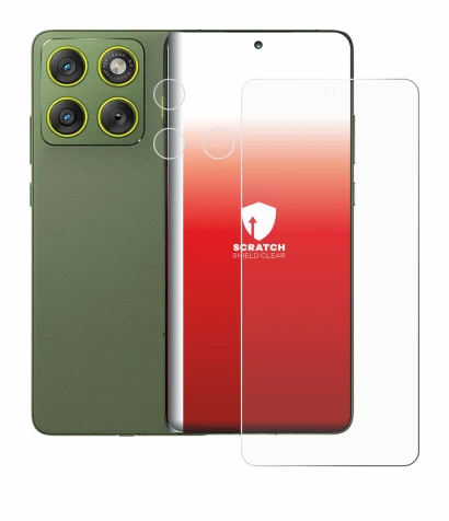 Imagen del dispositivo Motorola Edge 70 (Frontal+Cámara) con una amplia variedad de protectores de pantalla.