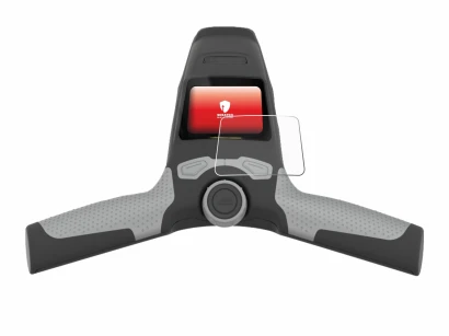 Imagen del dispositivo PowaKaddy FW5s con una amplia variedad de protectores de pantalla.