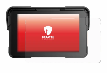 Imagen del dispositivo NFOIEIS Base 5" con una amplia variedad de protectores de pantalla.