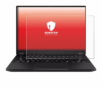 Imagen del dispositivo ASUS TUF Gaming A14 con una amplia variedad de protectores de pantalla.