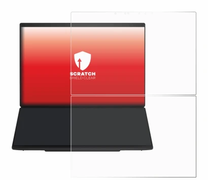 Imagen del dispositivo ASUS ZenBook Duo UX8407 con una amplia variedad de protectores de pantalla.