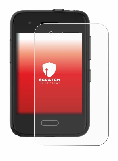 Imagen del dispositivo Xplora One con una amplia variedad de protectores de pantalla.