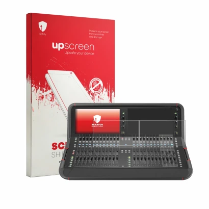 Parte frontal de un envase de producto con el logotipo de la marca upscreen. Al lado se muestra el dispositivo Allen&Heat Avan
