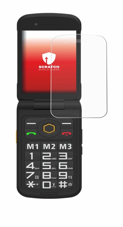 Imagen del dispositivo AGM M8 FLIP con una amplia variedad de protectores de pantalla.