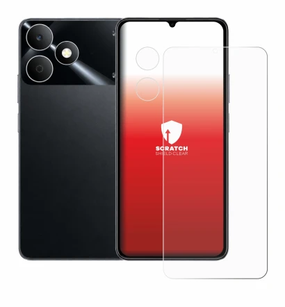 Imagen del dispositivo realme Note 80 (Frontal+Cámara) con una amplia variedad de protectores de pantalla.