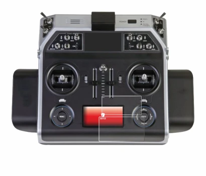 Imagen del dispositivo Graupner MC-26 HOTT con una amplia variedad de protectores de pantalla.