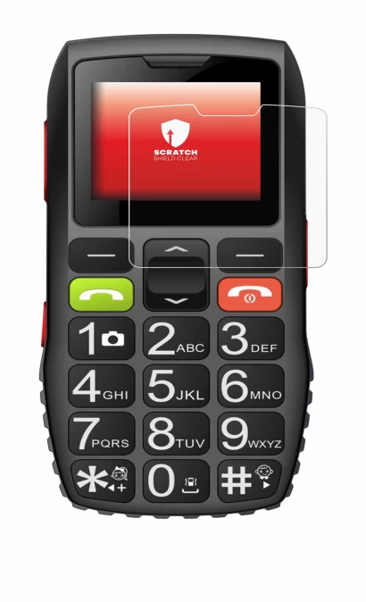 Imagen del dispositivo artfone C1 con una amplia variedad de protectores de pantalla.