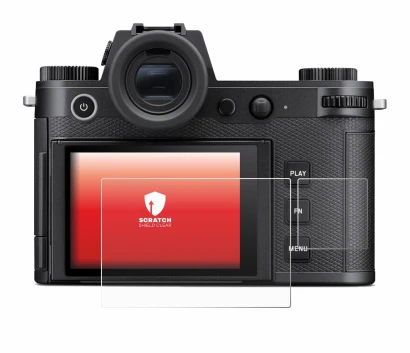 Imagen del dispositivo Leica SL3-P (Pantalla + pantalla de hombro) con una amplia variedad de protectores de pantalla.