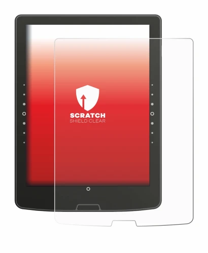 Imagen del dispositivo inkBOOK Solaris con una amplia variedad de protectores de pantalla.