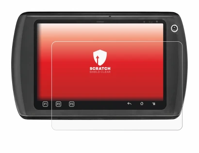 Imagen del dispositivo Zebra ET1 con una amplia variedad de protectores de pantalla.