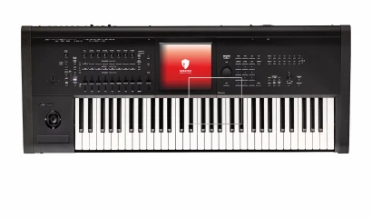 Imagen del dispositivo KORG Kronos 3 (2025) 61 con una amplia variedad de protectores de pantalla.
