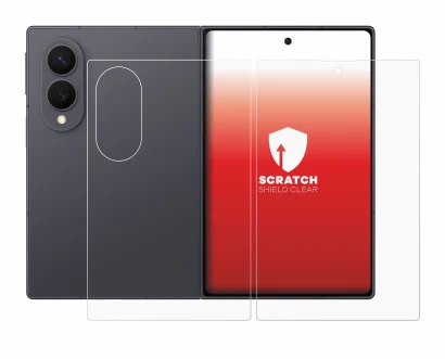 Imagen del dispositivo Samsung Galaxy Z Fold 8 (Frontal+Trasero) con una amplia variedad de protectores de pantalla.