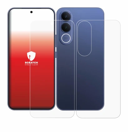 Imagen del dispositivo Vivo V70 FE (Frontal+Trasero) con una amplia variedad de protectores de pantalla.