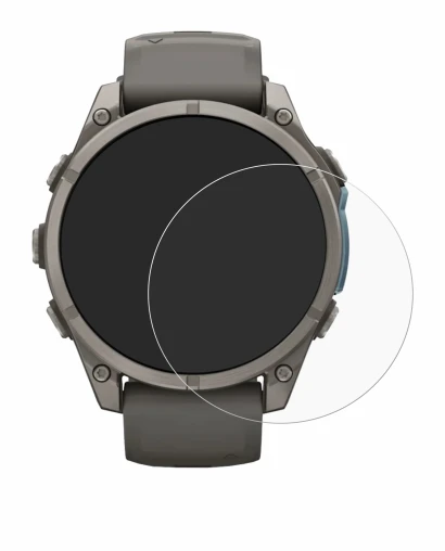 Imagen del dispositivo Garmin Fenix 9 (47 mm) con una amplia variedad de protectores de pantalla.