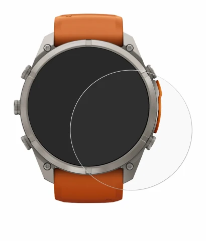 Imagen del dispositivo Garmin Fenix 9 Pro (51 mm) con una amplia variedad de protectores de pantalla.