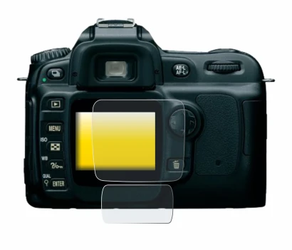 Imagen del dispositivo Nikon D50 con una amplia variedad de protectores de pantalla.