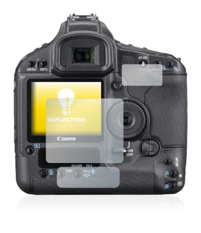 Imagen del dispositivo Canon EOS 1Ds Mark III con una amplia variedad de protectores de pantalla.