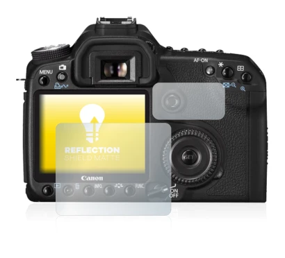 Imagen del dispositivo Canon EOS 50D con una amplia variedad de protectores de pantalla.