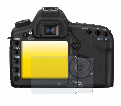 Imagen del dispositivo Canon EOS 5D Mark II con una amplia variedad de protectores de pantalla.