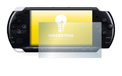 Imagen del dispositivo Sony PSP 3004 con una amplia variedad de protectores de pantalla.
