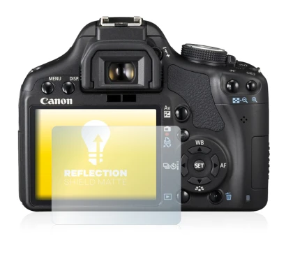 Imagen del dispositivo Canon EOS 500D con una amplia variedad de protectores de pantalla.