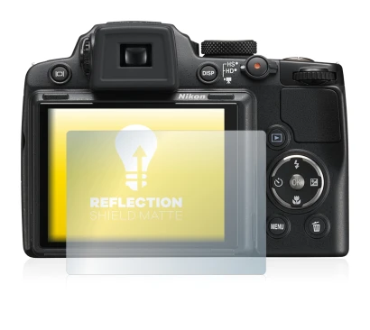 Imagen del dispositivo Nikon Coolpix P500 con una amplia variedad de protectores de pantalla.