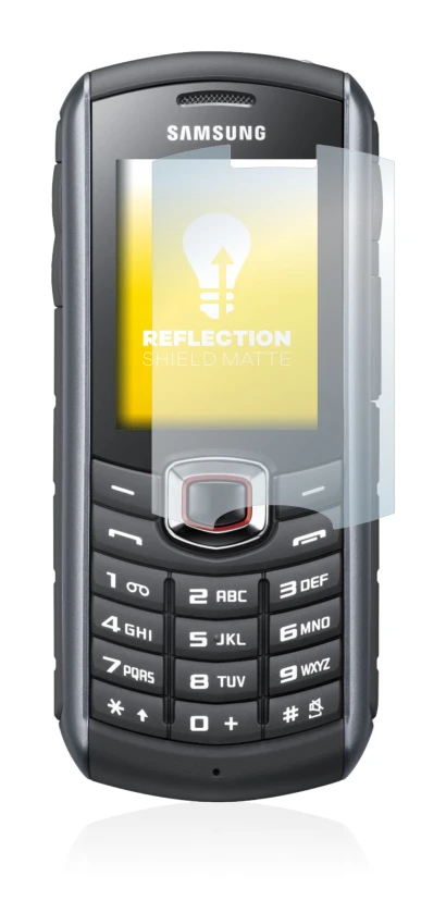 Imagen del dispositivo Samsung GT-B2710 con una amplia variedad de protectores de pantalla.