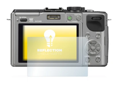 Imagen del dispositivo Panasonic Lumix DMC-GX1 con una amplia variedad de protectores de pantalla.