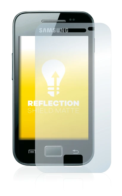 Imagen del dispositivo Samsung Galaxy Ace S5830i con una amplia variedad de protectores de pantalla.