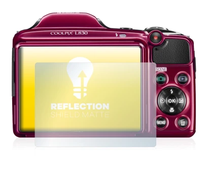 Imagen del dispositivo Nikon Coolpix L830 con una amplia variedad de protectores de pantalla.