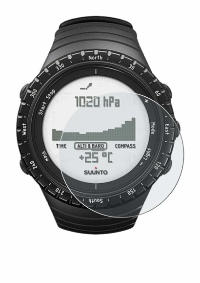 Imagen del dispositivo Suunto Core Regular Black con una amplia variedad de protectores de pantalla.