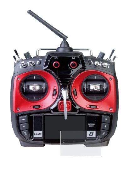 Imagen del dispositivo Graupner MZ-24 con una amplia variedad de protectores de pantalla.