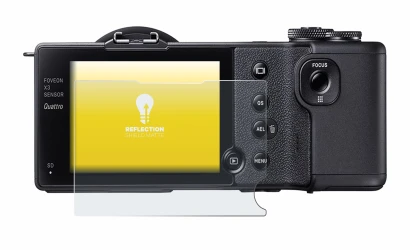 Imagen del dispositivo Sigma dp2 Quattro con una amplia variedad de protectores de pantalla.