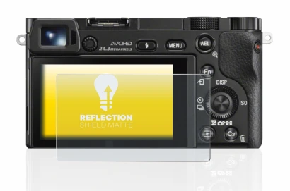 Imagen del dispositivo Sony Alpha 6000 con una amplia variedad de protectores de pantalla.