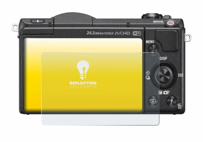 Imagen del dispositivo Sony Alpha 5100 (DSLR-A5100) con una amplia variedad de protectores de pantalla.