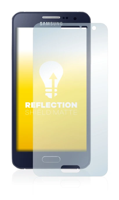 Imagen del dispositivo Samsung Galaxy A3 2015 con una amplia variedad de protectores de pantalla.