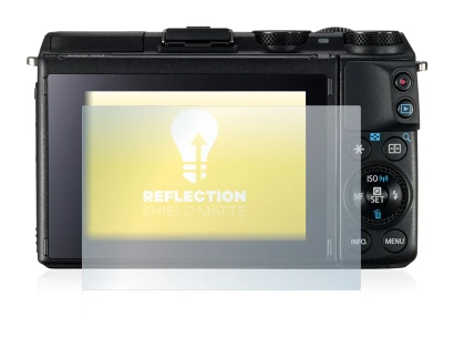 Imagen del dispositivo Canon EOS M3 con una amplia variedad de protectores de pantalla.
