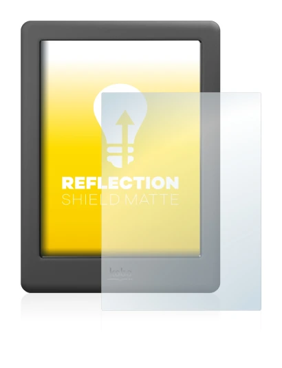 Imagen del dispositivo Kobo Glo HD con una amplia variedad de protectores de pantalla.