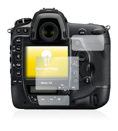 Imagen del dispositivo Nikon D5 con una amplia variedad de protectores de pantalla.