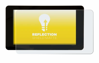 Imagen del dispositivo Raspberry Pi Touchscreen 7" con una amplia variedad de protectores de pantalla.