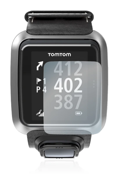 Imagen del dispositivo TomTom Golfer 2 con una amplia variedad de protectores de pantalla.