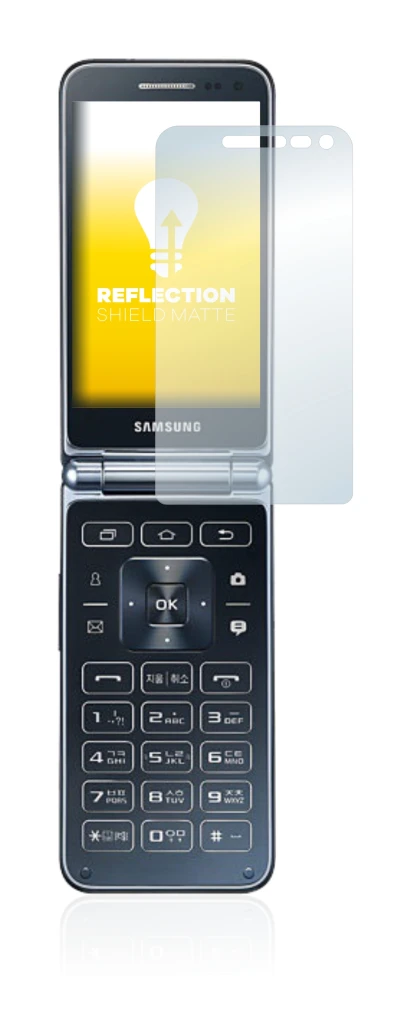 Imagen del dispositivo Samsung Galaxy Folder 2 con una amplia variedad de protectores de pantalla.